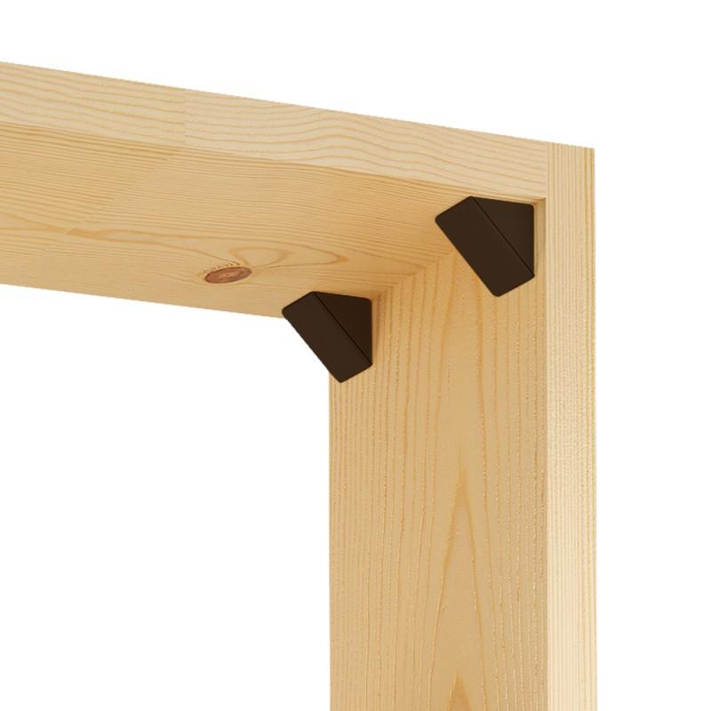 Équerre d'angle plastique - Marron foncé 200 pièces Furnica 