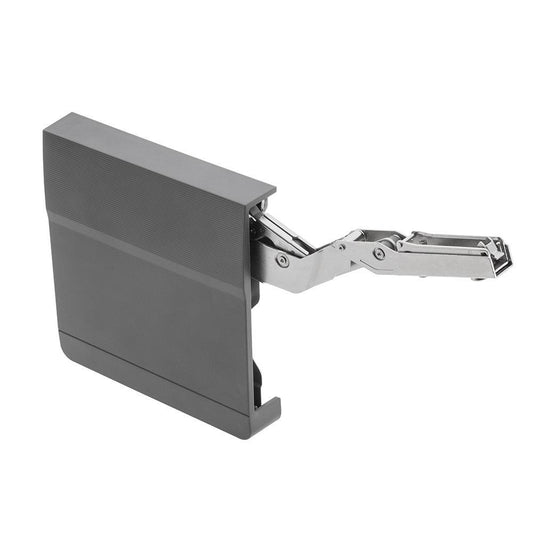 Lot de 2 relevables avec ouverture à angle droit et fermeture silencieuse pour meuble haut, droite et gauche - Gris / Graphite Furnica 