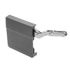 Lot de 2 relevables avec ouverture à angle droit et fermeture silencieuse pour meuble haut, droite et gauche - Gris / Nickel Furnica 