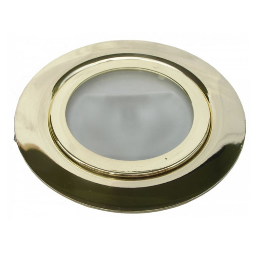 Luminaire rond à halogène NTP Laiton poli 