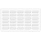 Pastille autocollante blanc - 8x22mm NTP 