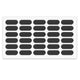 Pastille autocollante noir - 8x22mm NTP 