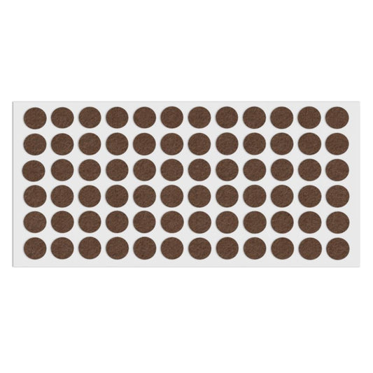 Patin feutre auto-adhésif 15mm - Marron NTP Marron 