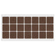 Patin feutre auto-adhésif 30x30mm - Marron NTP Marron 