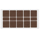 Patin feutre auto-adhésif 40x40mm - Marron NTP Marron 