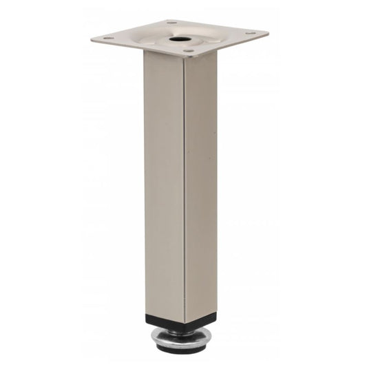 Pied de meuble carré réglable 25x25mm - 150mm Satin NTP 150mm Satin 