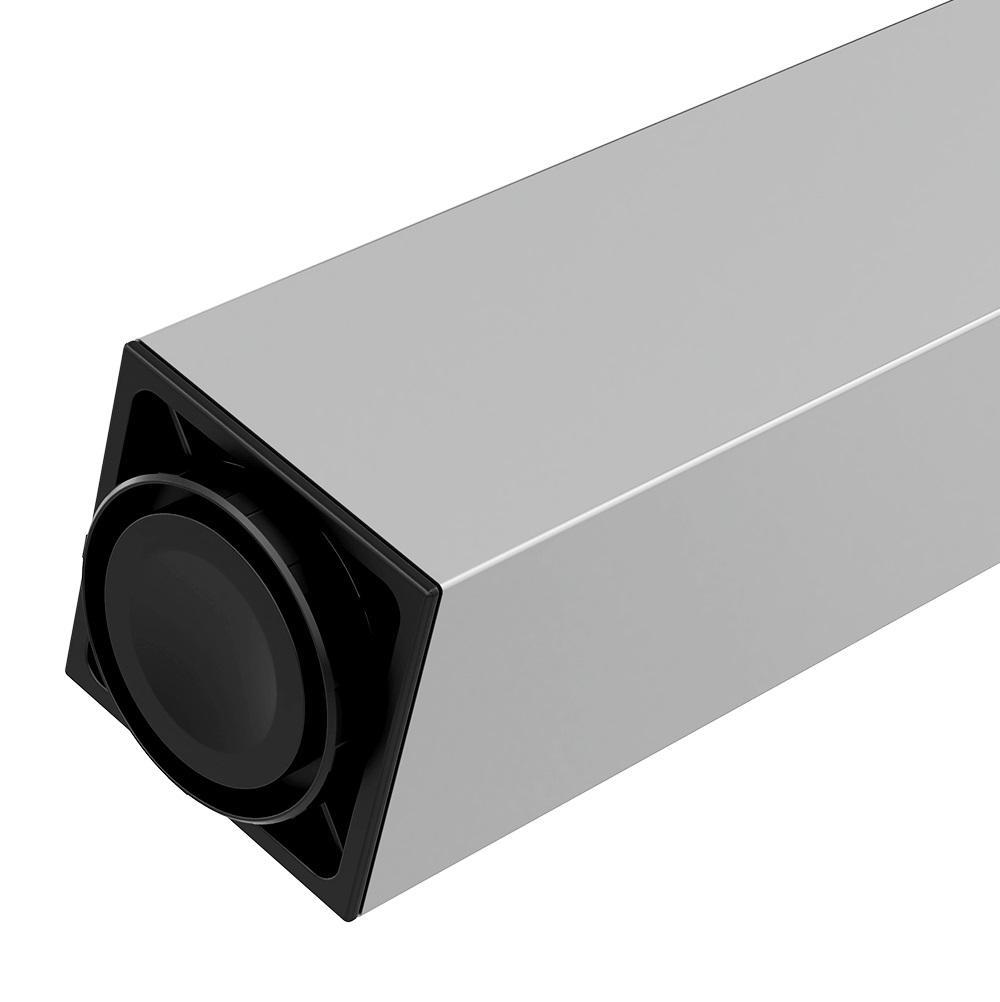 Pied de meuble carré réglable 710mm, Plaque de montage ZnAl - Aluminium Furnica 