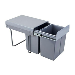 Poubelle de cuisine encastrable - 2x20L - 40cm Cabinet
