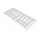 Range-couverts pour tiroir, largeur du meuble: 1000 mm, profondeur: 490 mm - Blanc NTP 