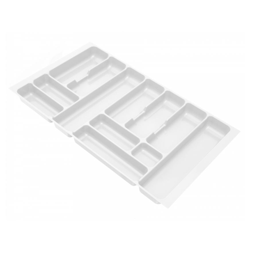 Range-couverts pour tiroir, largeurs d'armoires: 700 à 800 mm, profondeur: 430 mm, Blanc NTP 800mm 